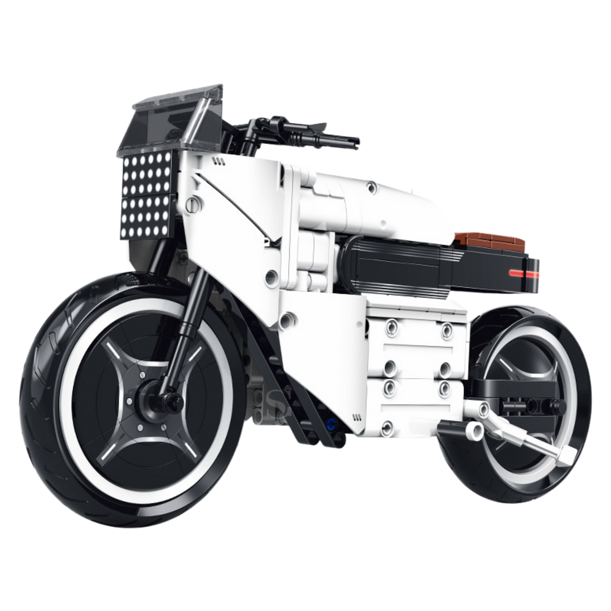 Burnout 619 flat-track racer building blocks model - Power Blockz
