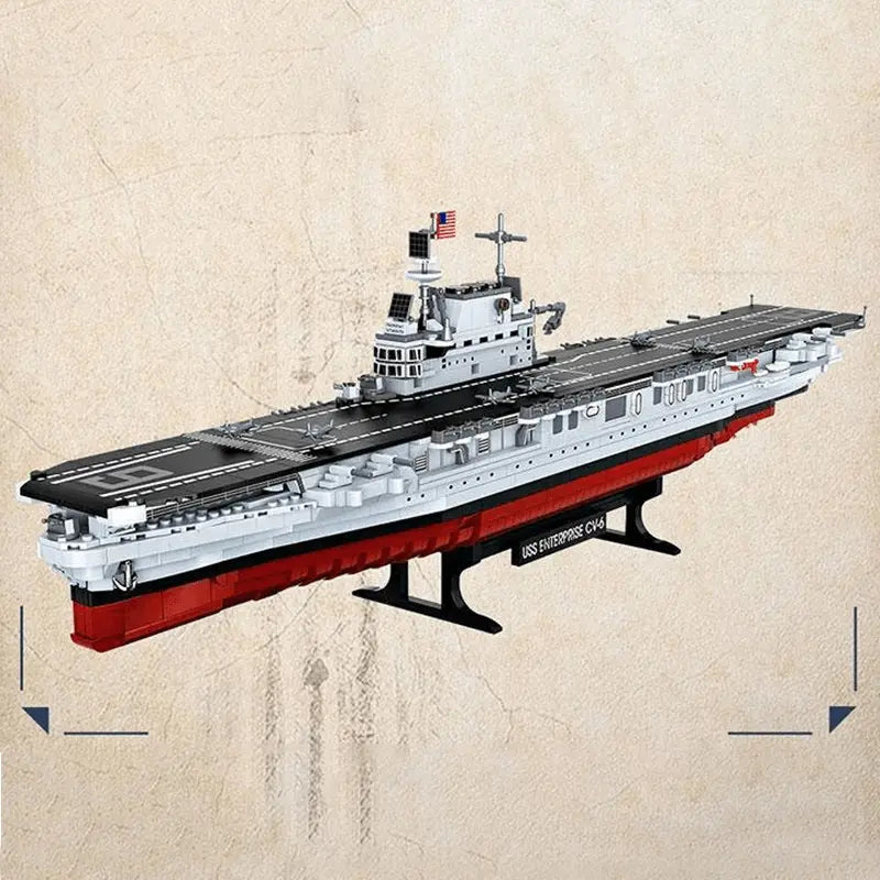 FC4206 - The USS CV-6 Enterprise Battleship - vue 6 | Power Blockz