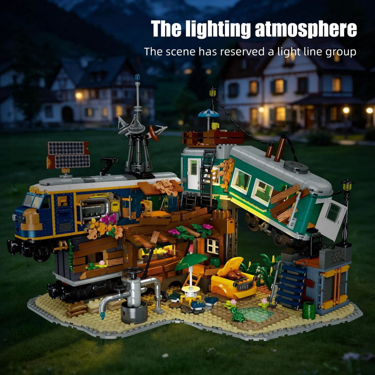 JIESTAR 59167 - Train Park Modular Buildings - vue 3 | Power Blockz