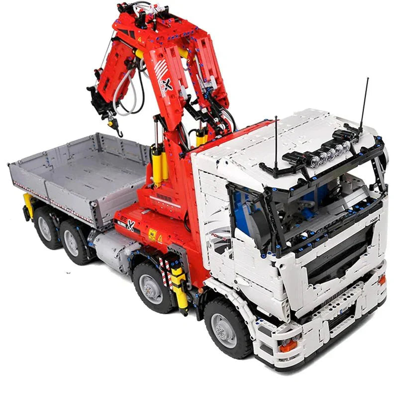 Mould King 19002 - RC Heavy-Duty Crane Truck - vue 3 | Power Blockz