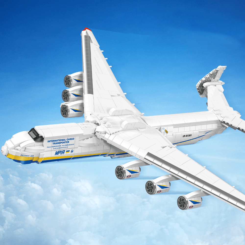 Jiestar JJ9093 - Antonov An-225 Giant Cargo Plane - vue 2 | Power Blockz