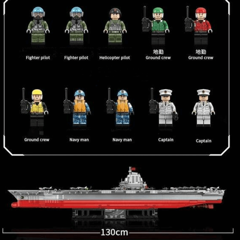 M38-B0388 - Aircraft Carrier Scale 1:250 - vue 4 | Power Blockz