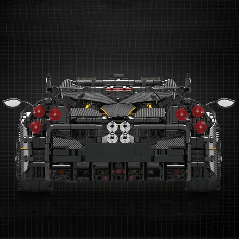 Mould King 13182 - Carbon-Fiber Italian Hypercar - vue 5 | Power Blockz