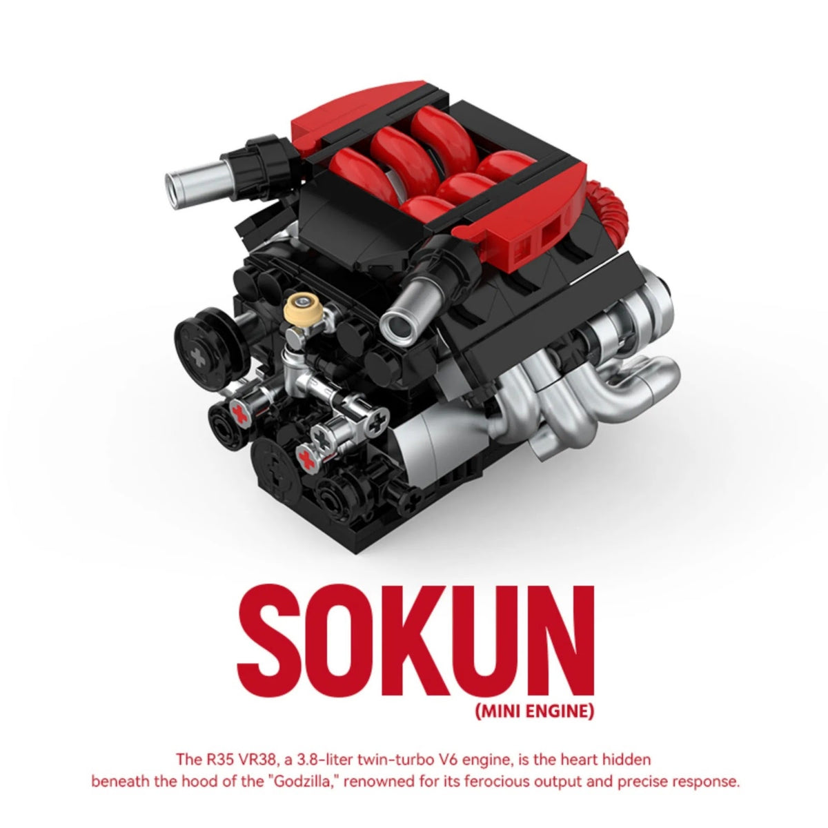POWERBUILD PB8869E - Nissan R35 VR38DETT Engine - vue 2 | Power Blockz