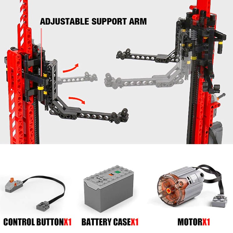 Mould King 13053 - Electric Car Lift - vue 3 | Power Blockz