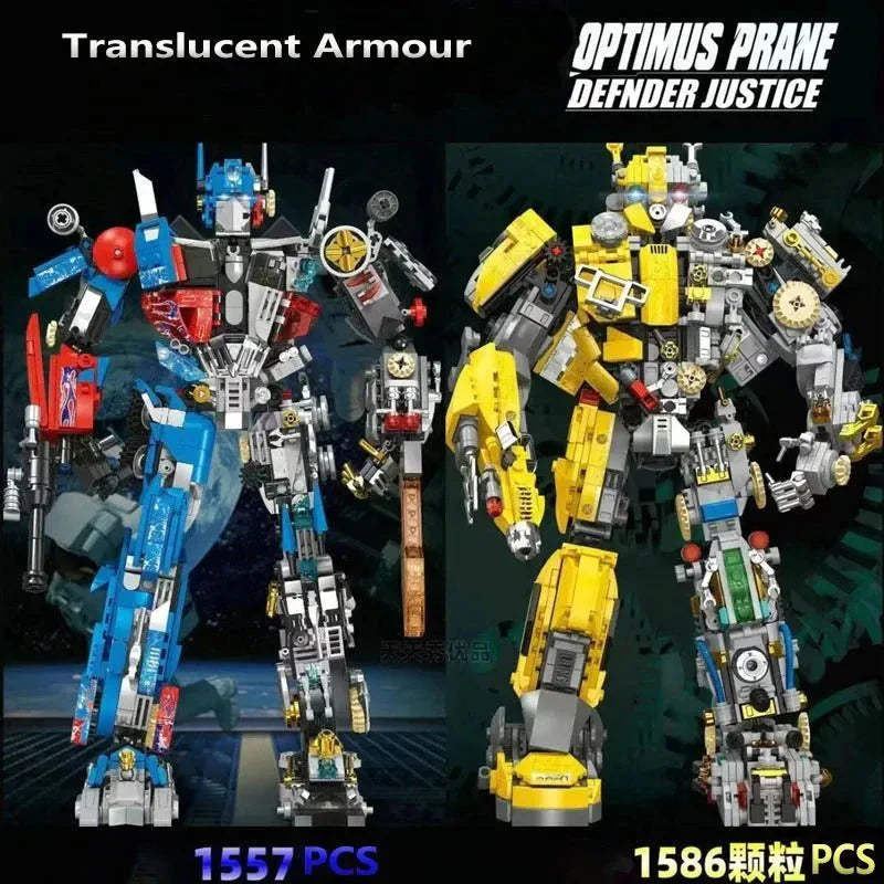 LW 7038 - Optimus Prime Mecha Justice Robot Bricks Toy - vue 7 | Power Blockz