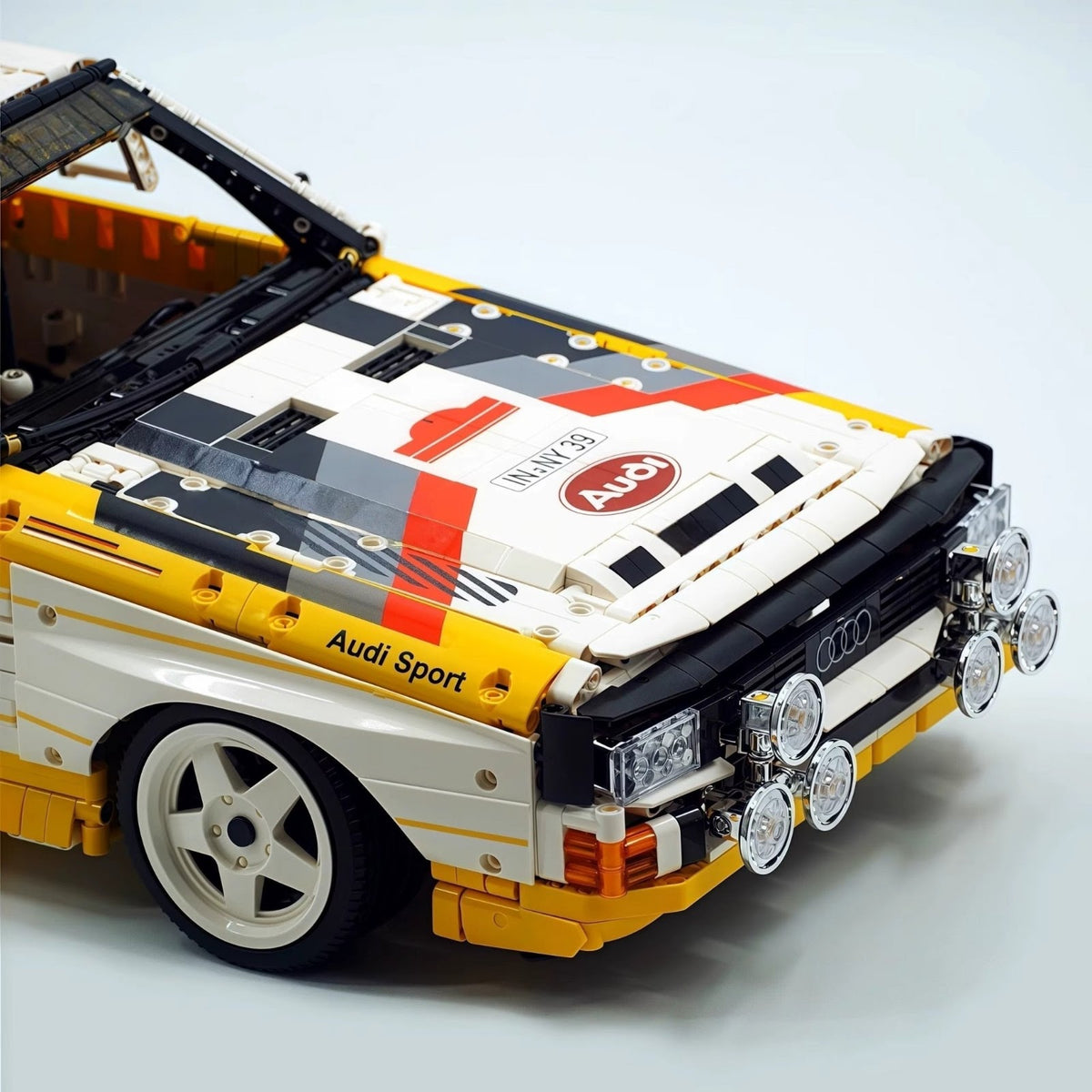 Happy Build YC-23043 - Static Version - Audi Rally Quattro Group B 1984 - vue 18 | Power Blockz