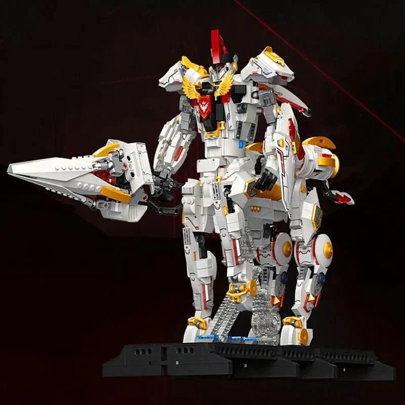 Deformation Silver Wing Cavalary Robot | 1389pcs - Deformation Silver Wing Cavalary Robot - vue 3 | Power Blockz