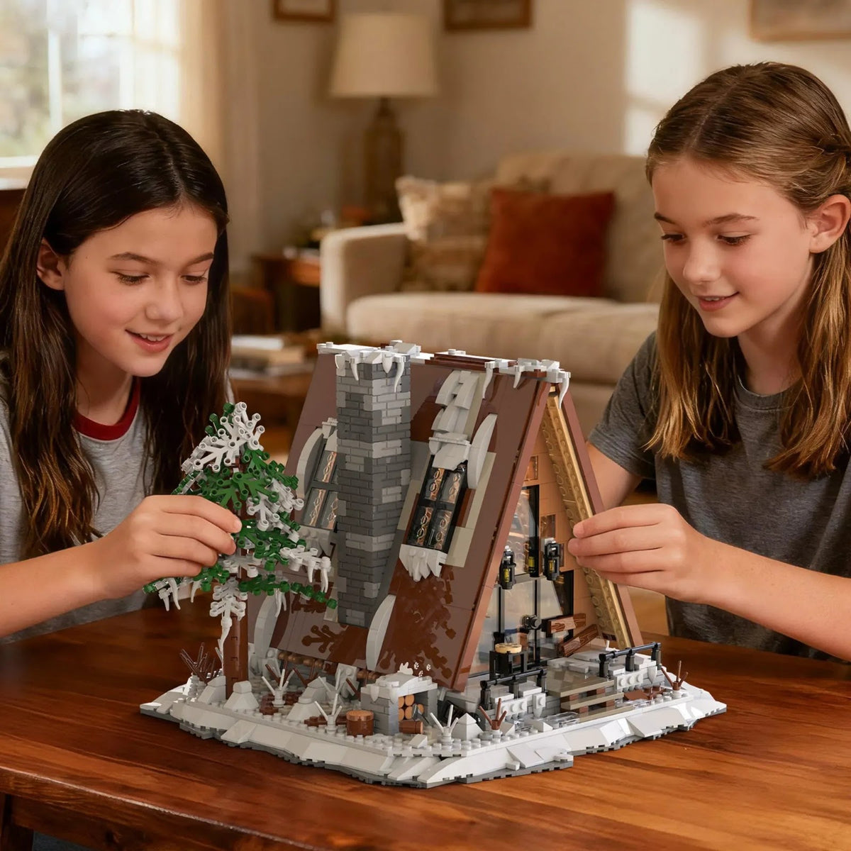 Xbert 66151 - A-Frame Snow Cabin - vue 8 | Power Blockz