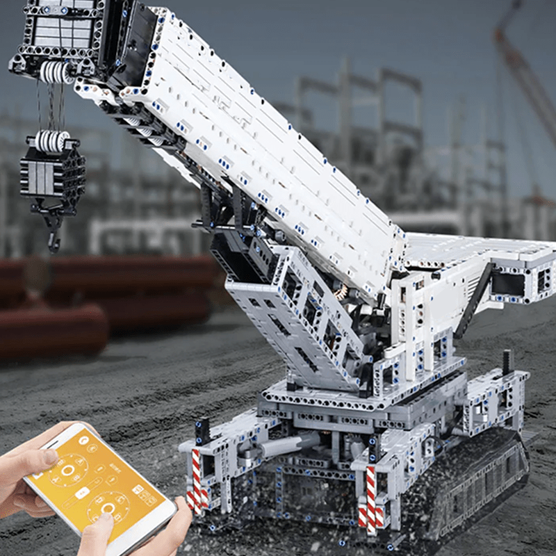 Mould King 17002 - Motorized Heavy-Duty Crane - vue 3 | Power Blockz