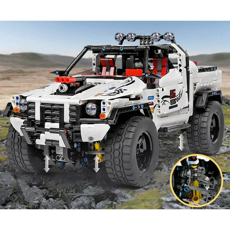 Mould King 18005 - 4x4 Custom Off-Roader - vue 6 | Power Blockz