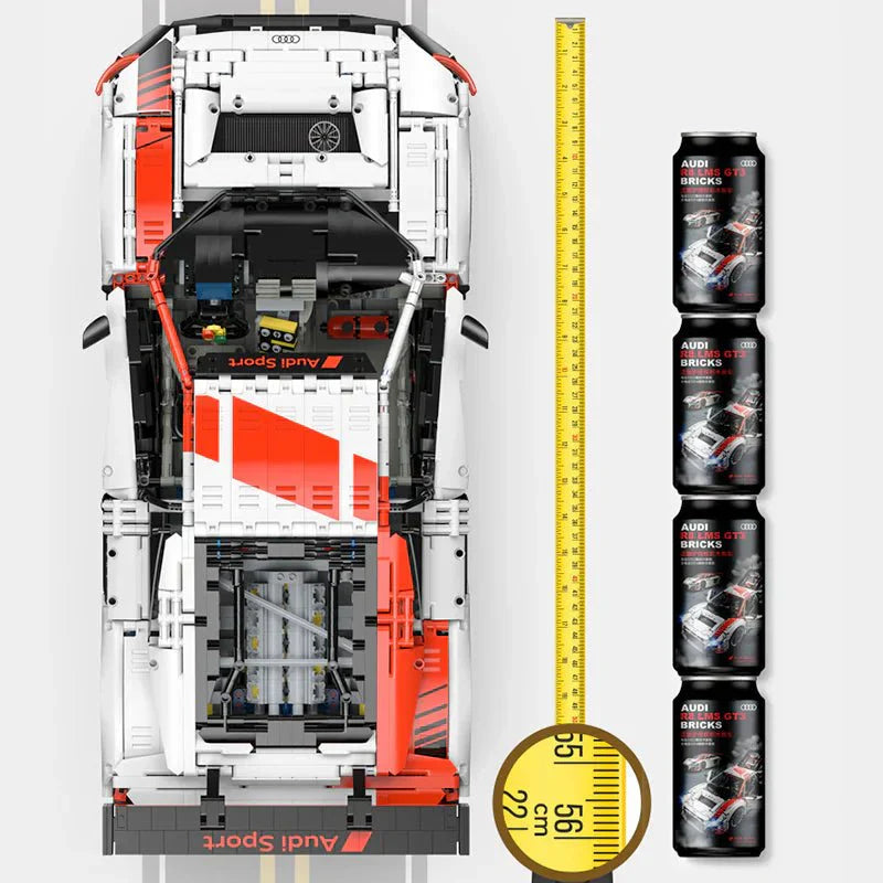 Rastar 99310 - Static Version - Audi R8 LMS GT3 - vue 6 | Power Blockz