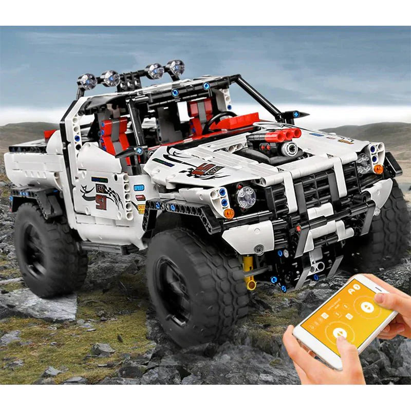 Mould King 18005 - 4x4 Custom Off-Roader - vue 5 | Power Blockz