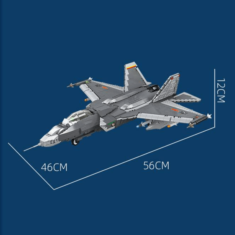 Jiestar 61051 - J-31 Stealth Fighter - vue 5 | Power Blockz