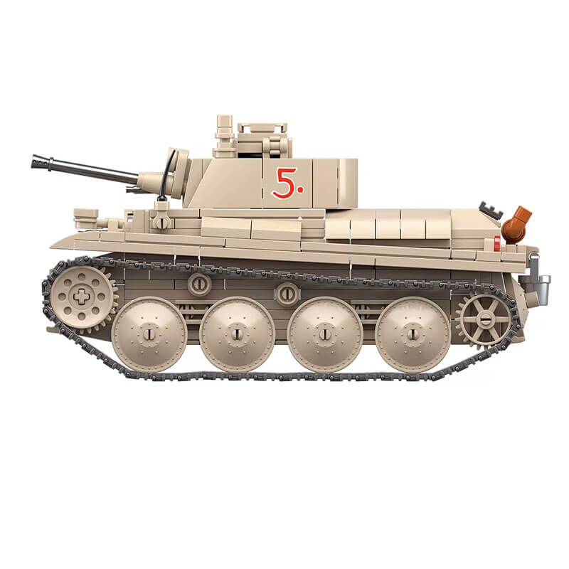Quanguan 100285 - German 38-T Panzer - vue 3 | Power Blockz