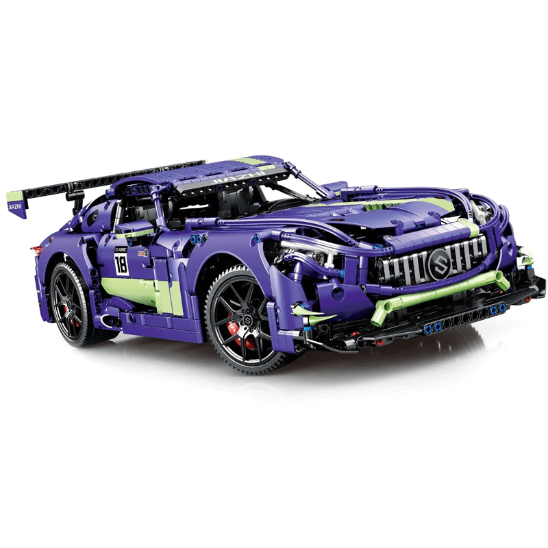 Sembo 701028 - Static Version - Track-Bred GTR Purple Coupe | Power Blockz