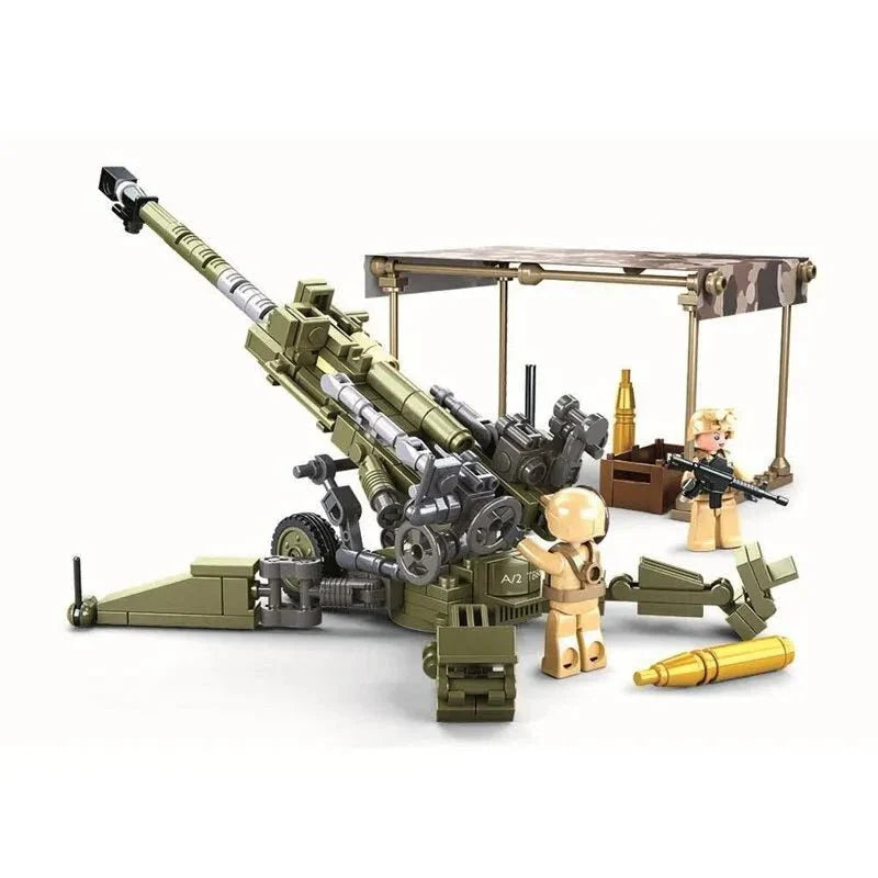 Sluban M38-B0890 - WW2 M777 Light Artillery - vue 2 | Power Blockz