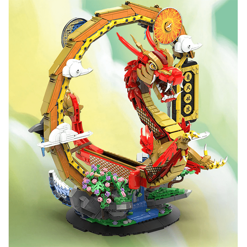 Happy Build YC-50004 - Long Teng Dragon Boat - vue 4 | Power Blockz