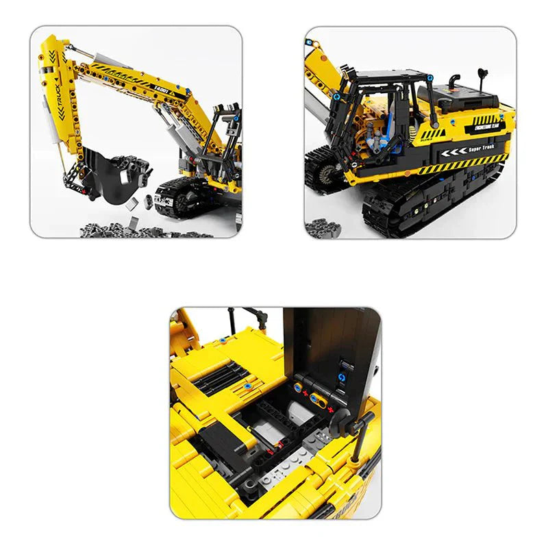 Mould King 13112 - RC Heavy-Duty Excavator - vue 8 | Power Blockz