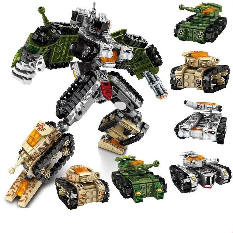 Transformers Mechanical Robot Tank Fighter Bricks Toy | 894pcs - Transformers Mechanical Robot Tank Fighter Bricks Toy | Power Blockz