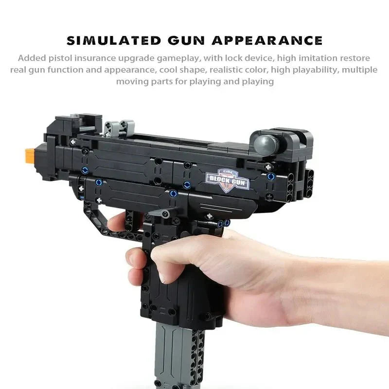 CaDa C81008W - Military UZI SMG - vue 2 | Power Blockz