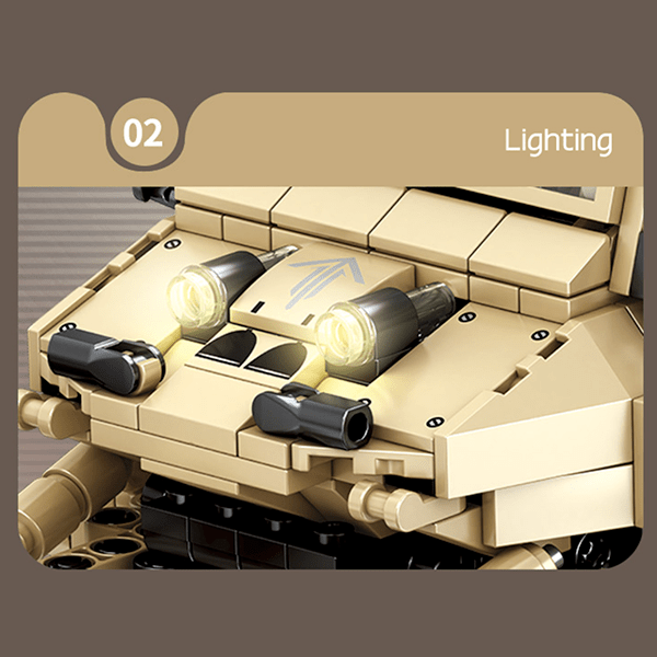 Sembo 704951 - Remote Controlled Army Buggy - vue 5 | Power Blockz
