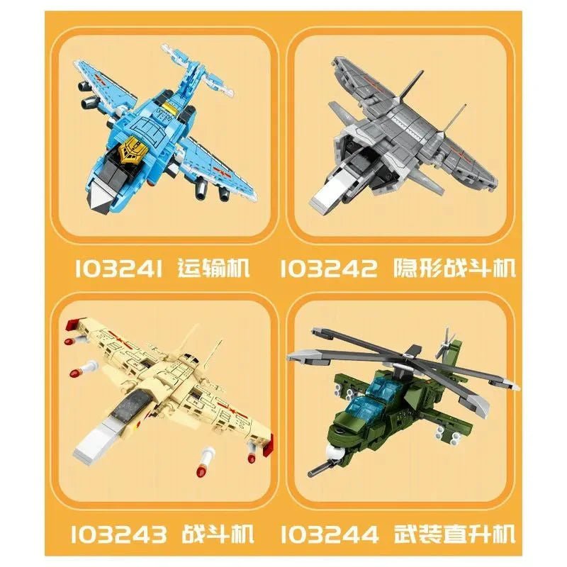 Steel Mecha Transformed Fighter Robot | 839pcs - Steel Mecha Transformed Fighter Robot - vue 6 | Power Blockz