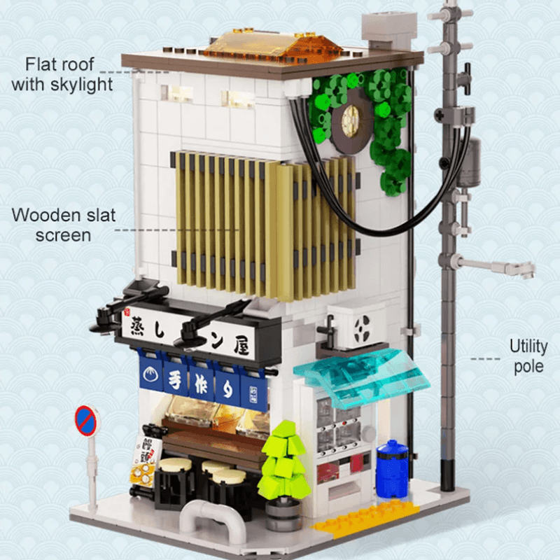 CaDa C66006W - Japanese Steamed Bun House - vue 6 | Power Blockz