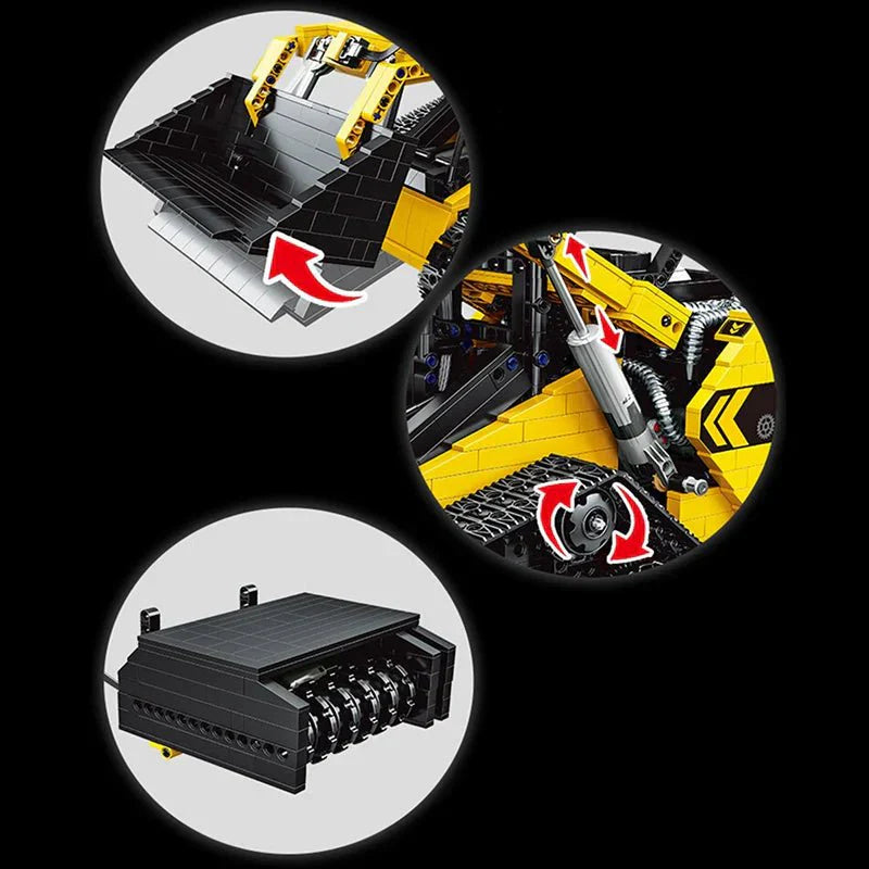 Happy Build YC-22007 - RC Compact Track Loader - vue 6 | Power Blockz