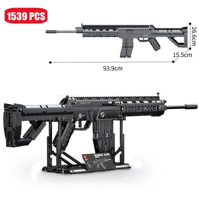 Sembo 702991 - Heavy Duty SMG Combat - vue 7 | Power Blockz