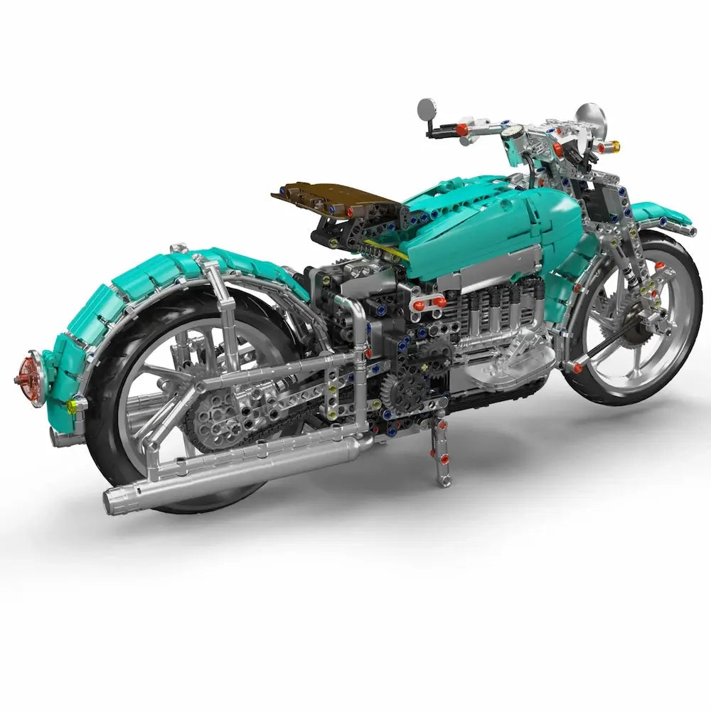 Mould King 23004 - American Cruiser Motorcycle - vue 2 | Power Blockz