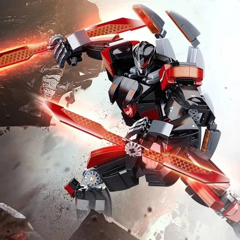 Dark Wanderer Transformed Mech Robot Warrior Bricks Toy | 585pcs - Dark Wanderer Transformed Mech Robot Warrior Bricks Toy - vue 3 | Power Blockz
