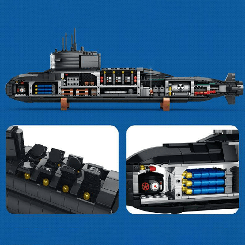 Sluban M38-B0703 - Nuclear Submarine - vue 3 | Power Blockz