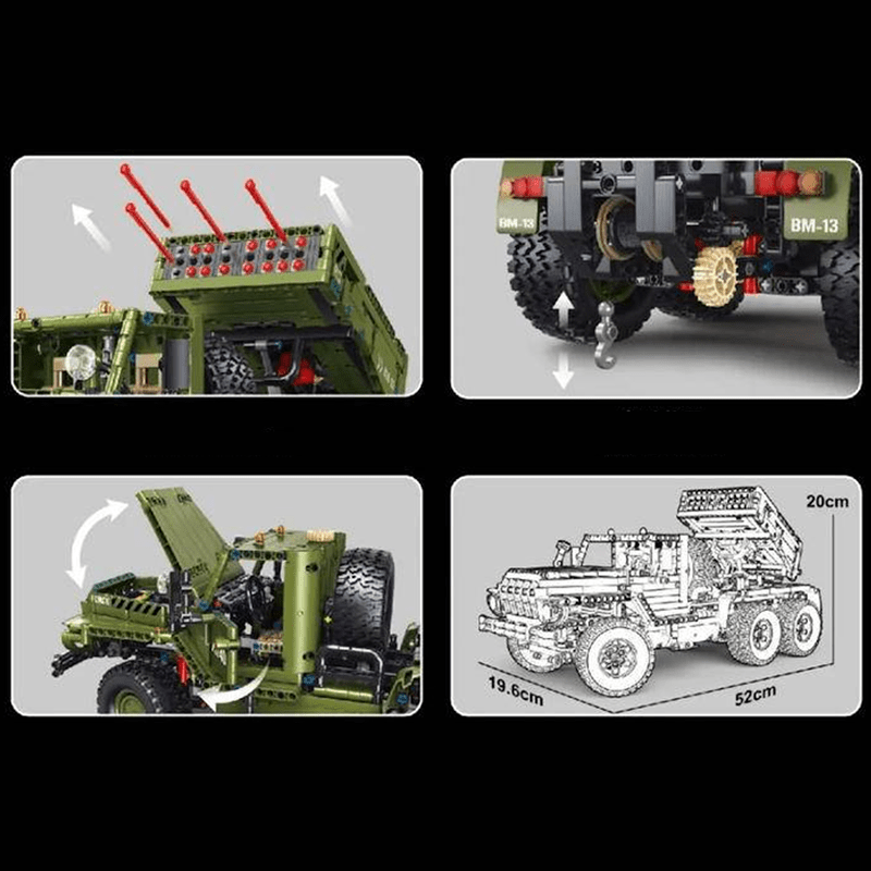 TGL T4011 - Remote Controlled Katyusha Rocket Launcher - vue 2 | Power Blockz