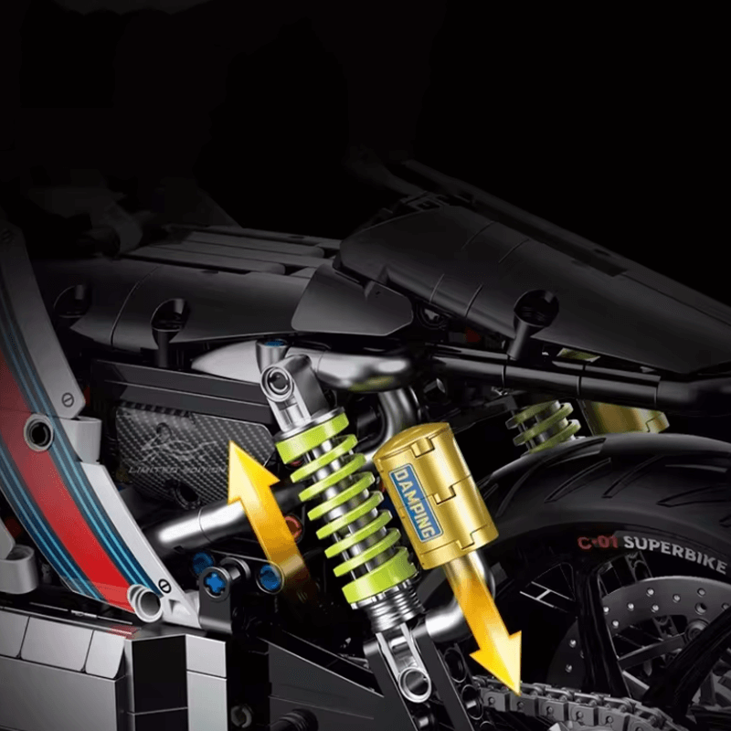 Guly 60520 - Cyberpunk Mecha Sport Bike - vue 4 | Power Blockz