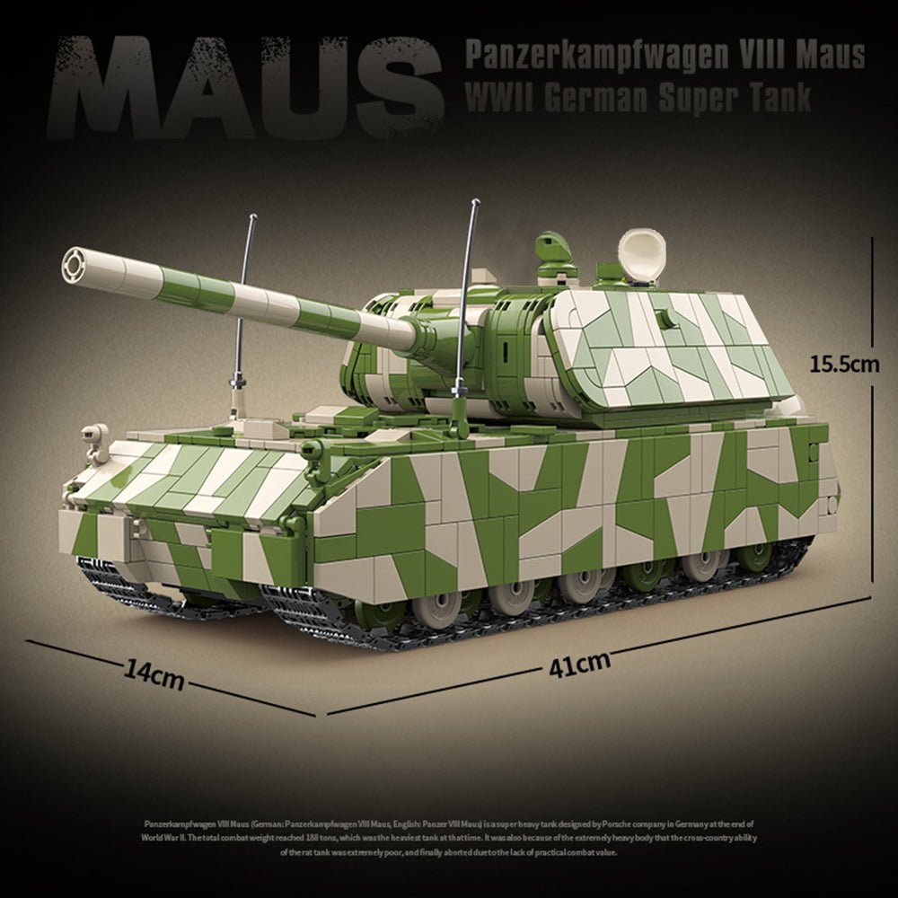QUANGUAN 100234 - Germany: Rat Heavy Tank - vue 8 | Power Blockz