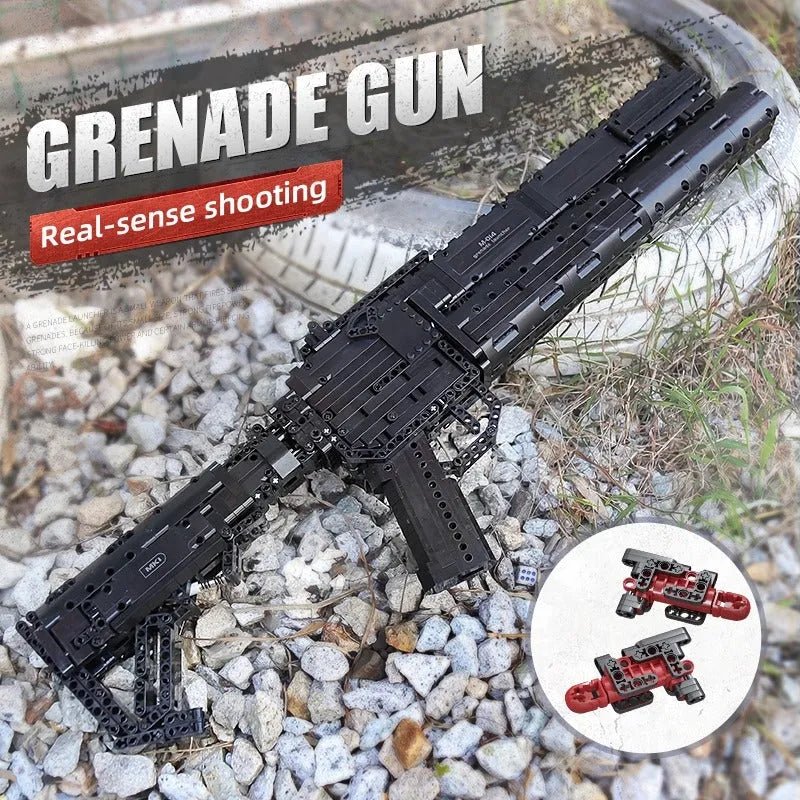 Mould King 14014 - Motorized Grenade Launcher - vue 4 | Power Blockz