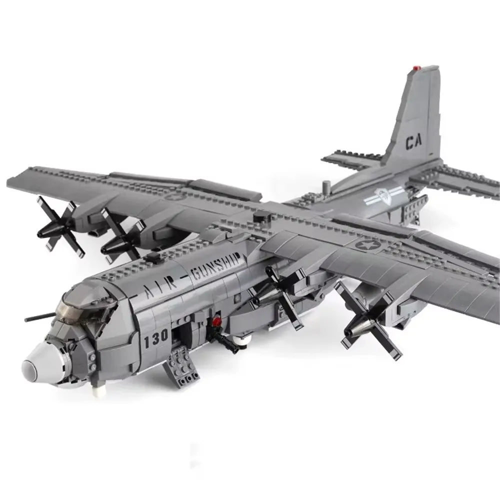 Xingbao XB-06023 - AC-130 Hercules Gunship Aircraft - vue 4 | Power Blockz
