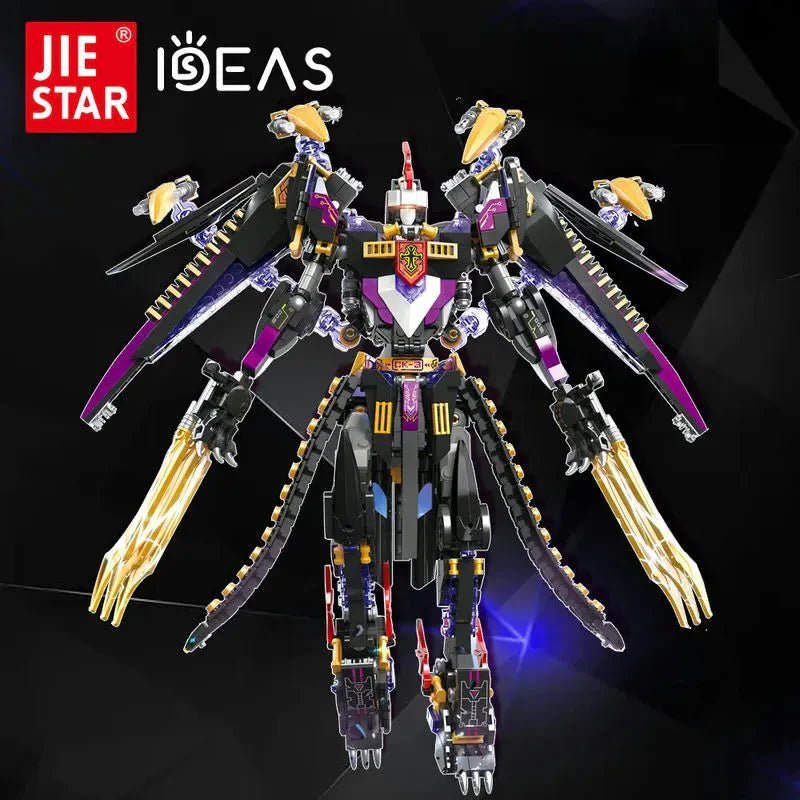 Jiestar 67010 - Endless Dawn Calamity Knight Mecha Rider - vue 2 | Power Blockz