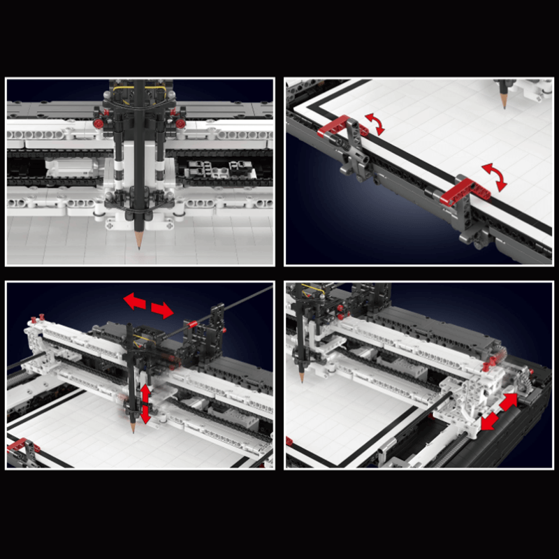Mould King 13181 - The App Controlled Plotter - vue 4 | Power Blockz