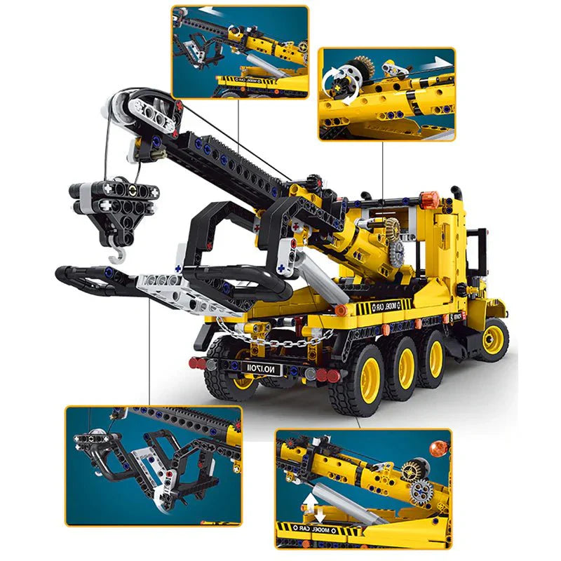 Mould King 17011 - Heavy-Duty Tow Truck - vue 5 | Power Blockz