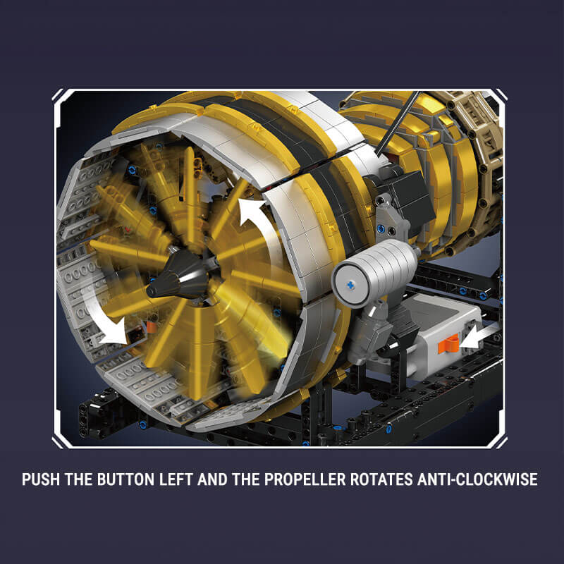 Mould King 10141 - Motorised Turbine Engine - vue 7 | Power Blockz