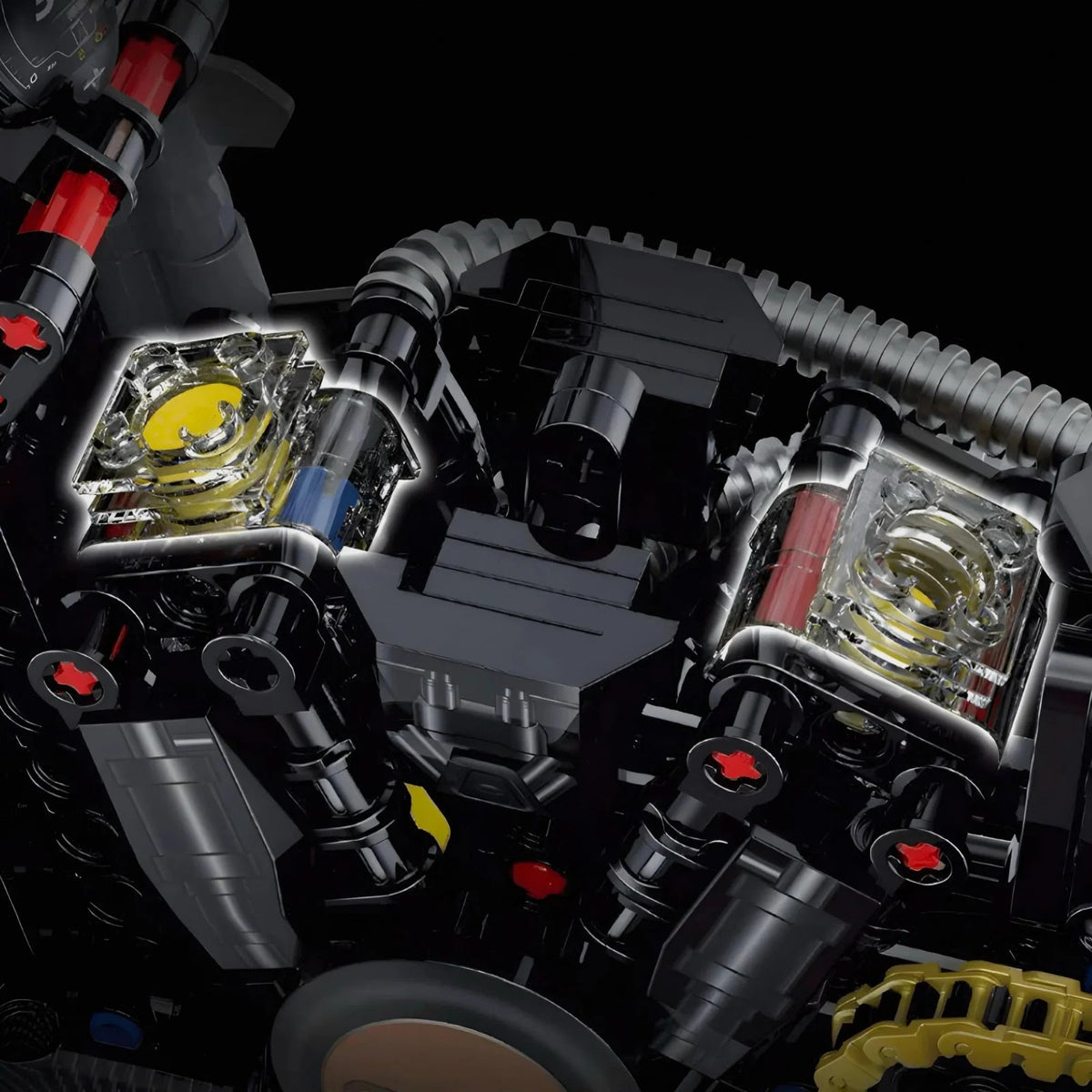 Custom V-Twin Chopper | 634pcs - Custom V-Twin Chopper - vue 3 | Power Blockz