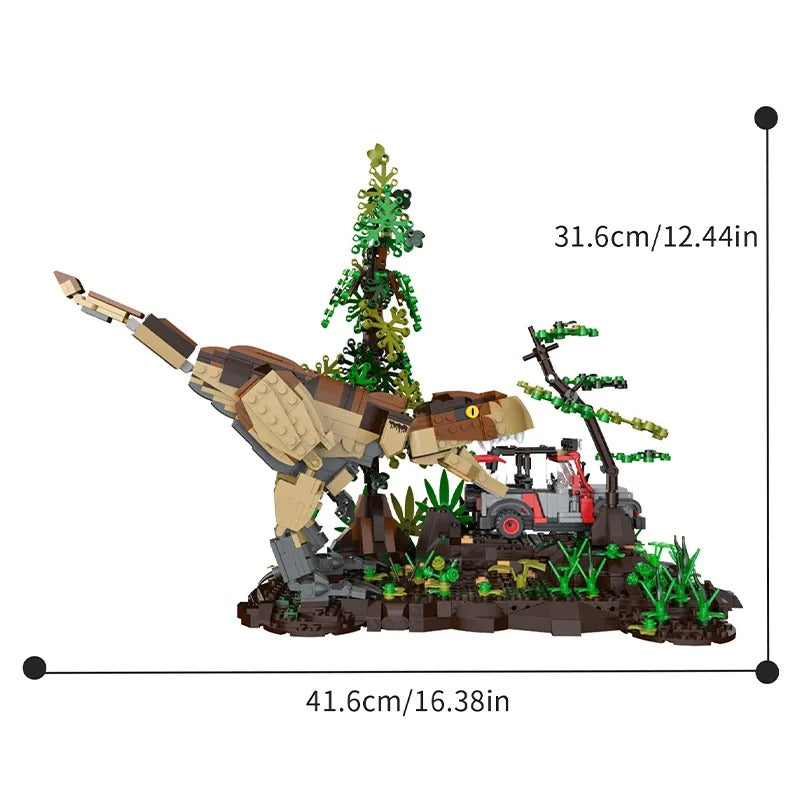 Xbert 66124 - T-Rex Chase - vue 5 | Power Blockz
