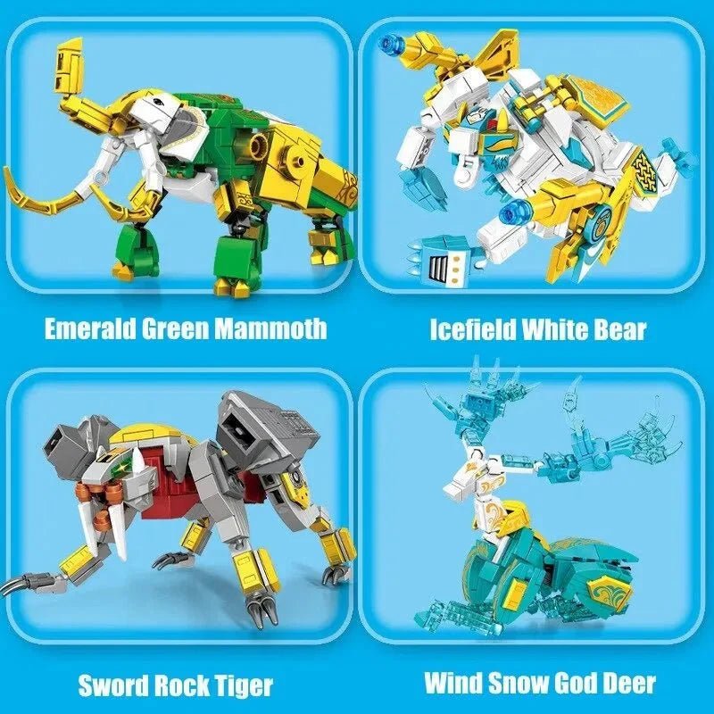 Transforming Mecha Robot Therion Totems Bricks Toy | 868pcs - Transforming Mecha Robot Therion Totems Bricks Toy - vue 5 | Power Blockz