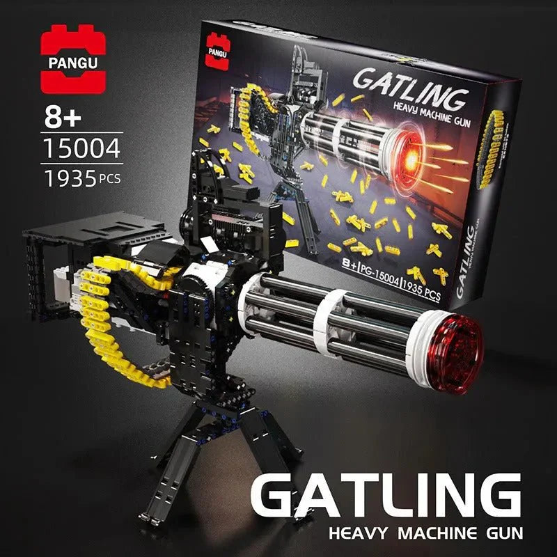 Pangu 15004 - Motorized Gatling Heavy Machine - vue 6 | Power Blockz