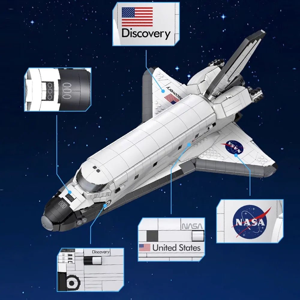 CaDa C56052W - Orbiter Space Shuttle - vue 3 | Power Blockz