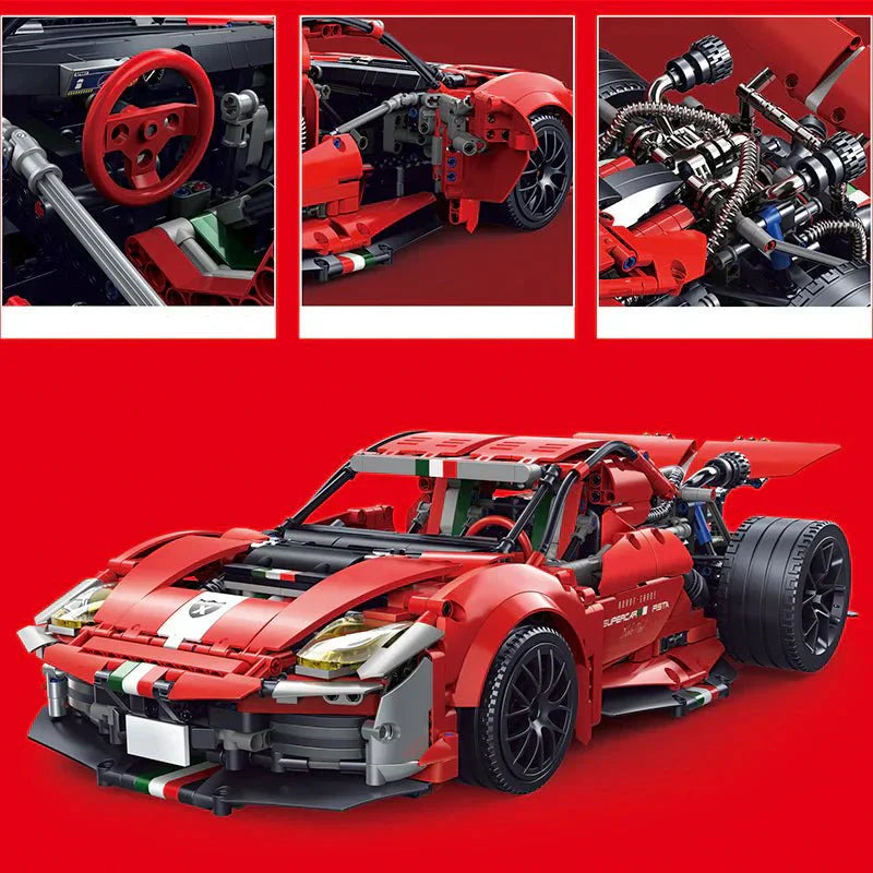 Mid-Engine GT Prototype | 2047pcs - Mid-Engine GT Prototype - vue 6 | Power Blockz