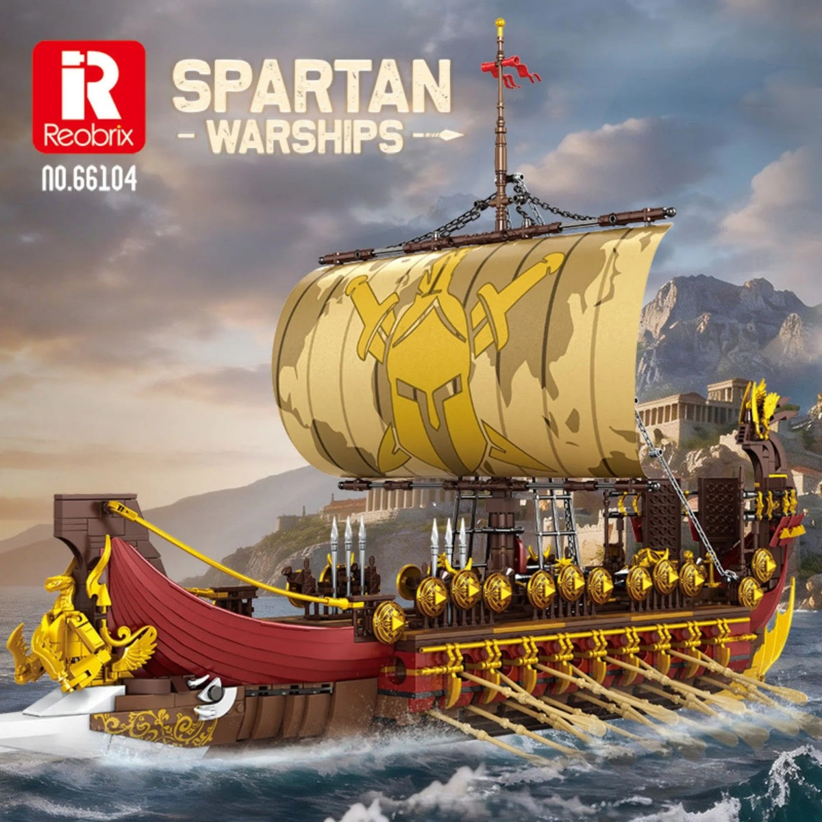 Reobrix 66104 - Spartan Warship - vue 2 | Power Blockz