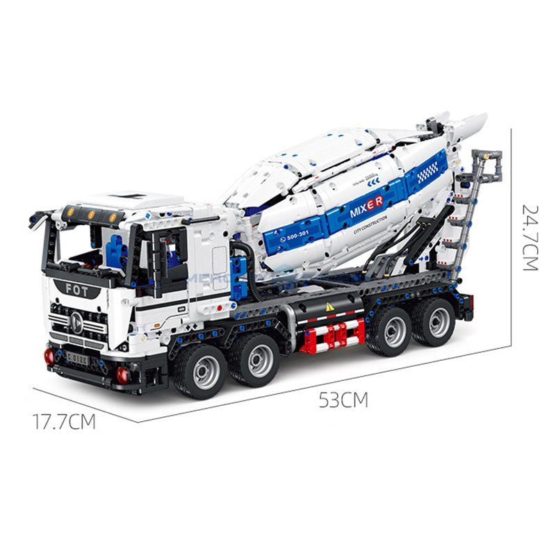 Jiestar FF11012 - Static Version - Concrete Mixer Truck - vue 5 | Power Blockz